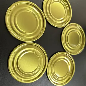 Tinplate Food Grade Metal Ends 83mm 99mm Tinplate Bottom Cover Lid For Food Can