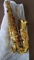 Quality Brass Head Alto Saxophone with Gold Lacquer Finish and Canvas Case