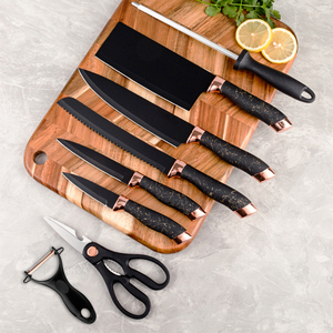 Ensemble de <span class=keywords><strong>couteaux</strong></span> de cuisine 9 pièces en acier inoxydable avec support à <span class=keywords><strong>couteaux</strong></span> en acrylique - Product Image 3