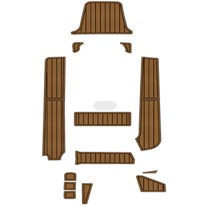 2022 <span class=keywords><strong>Cantieri</strong></span> Nautici Costa Viola salta 19 pozzetto barca EVA schiuma Teak tappetino SeaDek MarineMat stile autoadesivo - Product Image 1