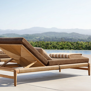 Nueva Llegada: Muebles de Jardín Modernos para Exteriores, Venta Directa de Fábrica, Silla de Madera de Teca para Patio, Material Mixto - Product Image 1