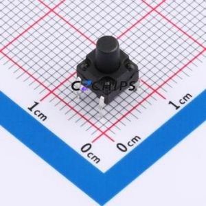 UK-B02123-G8.0-250 Tactile Switch DIP-4P,6.2x6.2mm Switch 2.5N 6.15mm 6.15mm 8mm - Product Image 1