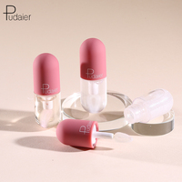 Gloss à lèvres miniature hydratant changeant de couleur Pudaier, vente en gros, gloss à lèvres miniature pailleté, fournisseur de gloss à lèvres miniature, marque privée, gloss à lèvres transparent