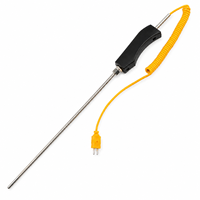 Sonda Termopar Tipo K WRNK-187 Blindada de Acero Inoxidable para Medición de Alta Temperatura en Aluminio Fundido, Zinc y Agua