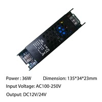 Controlador LED de Bajo Volumen 45W 60W 100W 150W 200W 300W 400W DC12/24V AC110V/220V, Transformador de Alimentación para Linterna LED