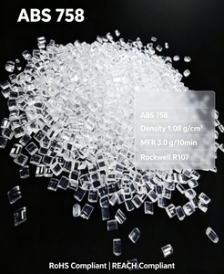 Venta al por mayor de fábrica: Gránulos de plástico virgen ABS 758, resina esférica transparente con precisión dimensional para cajas eléctricas - Product Image 3