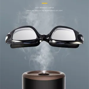 ユニセックス男性女性防曇大人の水泳ゴーグルアンチUV水泳ガラス眼鏡スイミングプールグラス