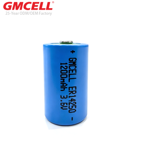 Batterie ER14250 personnalisée avec languettes à souder Li-SOCl2 1/2AA avec borne soudée pour compteur d'eau et de gaz - Product Image 2