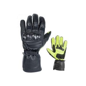 Gants en cuir véritable avec logo personnalisé, vêtements de sport respirants et coupe-vent pour motards de course - Product Image 2