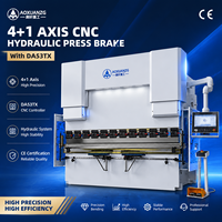 Presse plieuse CNC hydraulique 200T2500 4+1 axes pour tôles métalliques avec programmation 2D et commande DA53TX