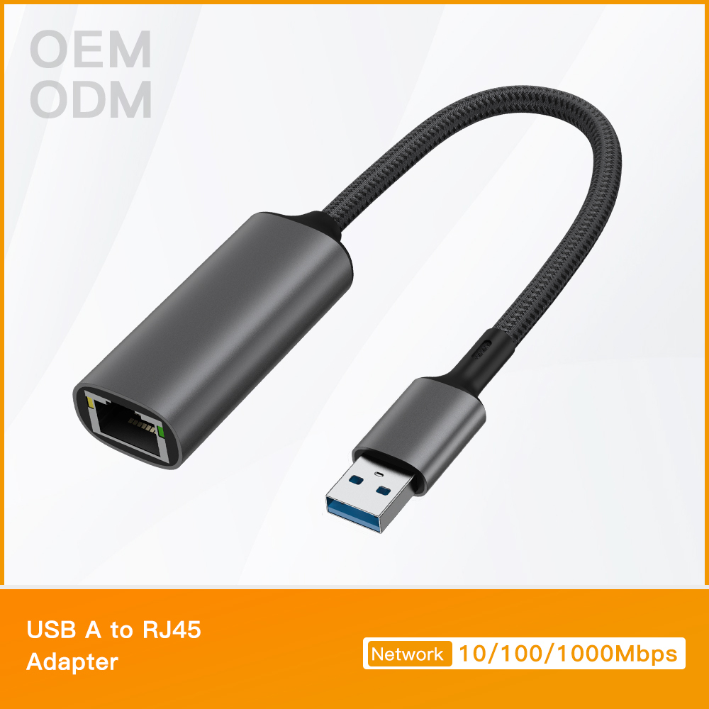 Gris USB A vers RJ45 [1000Mbps]