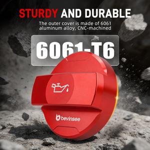 BEVINSEE pour <span class=keywords><strong>Audi</strong></span> Bouchon de réservoir d'essence amélioré A1 A3 <span class=keywords><strong>RS3</strong></span> Q2 pour <span class=keywords><strong>Audi</strong></span> EA211 Kit de remplacement du bouchon de remplissage d'huile moteur - Product Image 2