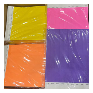 Kustom nomor berturut-turut gelang kertas tahan air cetak <span class=keywords><strong>Tyvek</strong></span> gelang tiket untuk acara - Product Image 1