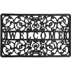 Tapis d'Accueil Rectangulaire Motif Floral Fabriqué à la Machine Antidérapant Lavable Durable Écologique Caoutchouc Extérieur Maison Bureau - Product Image 2
