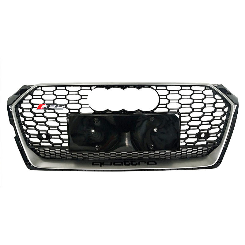 Silver frame black net with lower frame