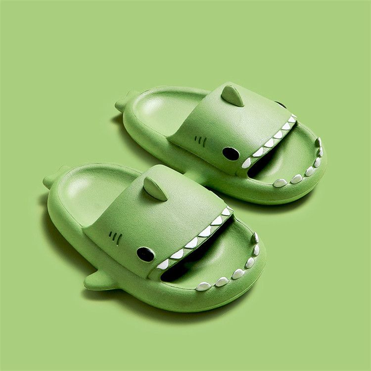 Children EVA New Funny Slippers Slide Sandals Custom Cartoon 3D Shark Shapes Indoor Anti-slip Rubber Slides Slipper Kids Slipper