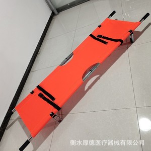 Camilla Plegable de Acero Inoxidable con Ruedas y Tela Oxford de Camuflaje para Rescate de Emergencia y Traslado de Pacientes - Product Image 2