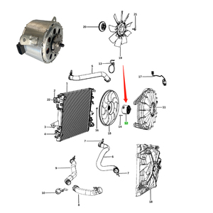 Módulo de Ventilador de Refrigeración del Radiador 68039595AA para Jeep Wrangler 2010-2018 68039595 - Product Image 3