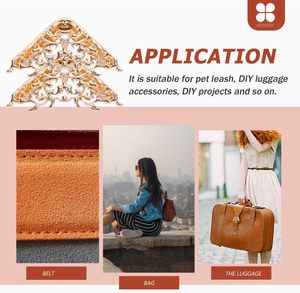 NUOBESTY Handbag Hollow <b>Corner</b> <b>Protectors</b> Metal Safety Guards Inch DIY Bag Supplies Purse Hardware Accessories For Crafting Jewe - Product Image 6