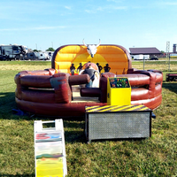 Toro Mecanico Gonflable Électrique pour Jeu d'Équitation pour Enfants - Événements Extérieurs Commerciaux Matériau PVC Capacité 500KG Portable
