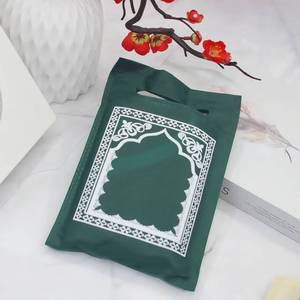 Dropshipping <b>Mini</b> Floral Prayer Islamic Muslim Worship Portable Pocket Compass Rug for Travel, Home, Camping, and Pilgrimage - Product Image 3