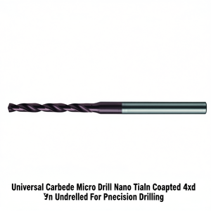 Foret universel en carbure Ttake, micro-perforateur, revêtement Nano TiAlN, 4XD non percé pour perçage de précision - Product Image 2