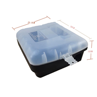 Station d'appâtage professionnelle pour rongeurs, boîte à appât pour souris en plastique verrouillable avec pédale d'appâtage, pour la maison, le garage et l'entrepôt