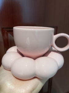 Service de vaisselle en porcelaine et céramique personnalisé style nordique, motif <span class=keywords><strong>macaron</strong></span>, tasses à café et à thé tournesol, mug et soucoupe - Product Image 6
