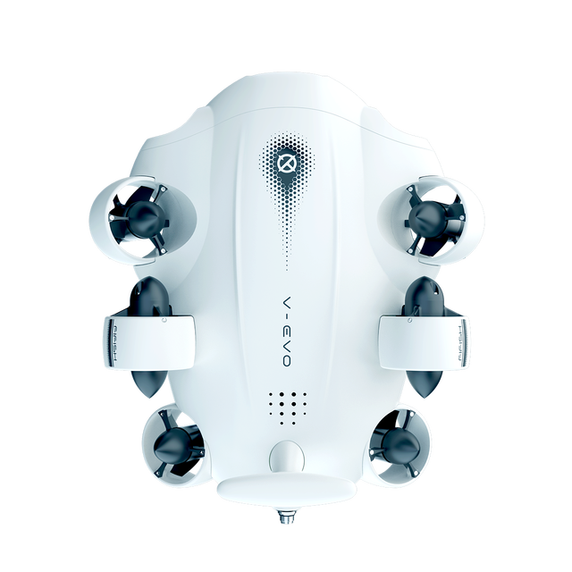 FIFISH V-EVO Underwater ROV Robot 100m Depth Diving 4K UAV with Tether Spool Remote Control for Fishing Inspection Aquaculture