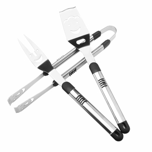 <span class=keywords><strong>Kit</strong></span> de Parrilla de Acero Inoxidable Color Carbón BS-3137, 3 Piezas, Herramientas de <span class=keywords><strong>Barbacoa</strong></span> Premium de Alta Calidad para Asados al Aire Libre - Product Image 5