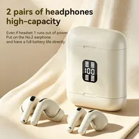 Earbud TWS Nirkabel In-Ear untuk Olahraga dengan Chipset BK, Asisten Suara, Transduser Ganda, dan Daya Tahan Baterai Lama