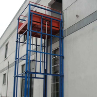 Wandmontierte Führungsschienen-Hebebühne / Anpassbare Hydraulische Lastenaufzüge für Gewerbe- und Wohngebäude