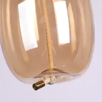 Luminaires suspendus en verre LED modernes BROKIS, lustre de plafond en corde, lampe suspendue, finition cuivre poli, salon