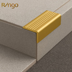 Phong Cách Hiện Đại Chống-Trượt Cầu Thang Nosing Hồ Sơ Phật Sơn Ringo Nhôm Gạch Viền Trim Cầu Thang Bộ Phận Nosing Trim Phụ Kiện - Product Image 5