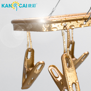 Tiết Kiệm Không Gian Clip Móc Áo Nhôm Giặt Khô Giá Cho Quần Áo Vớ Dưới Áo Ngực Với 12 Pegs - Product Image 3