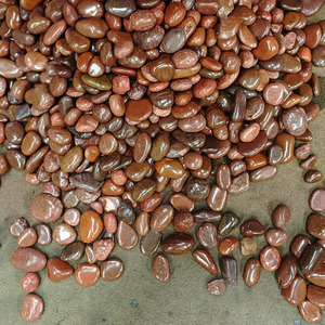 Wholesale Different Sizes Cobbles &amp; Pebbles High Polished Red Pebble <strong>Stone</strong> <strong>Decorative</strong> Landscape <strong>River</strong> <strong>Stone</strong> - Product Image 5