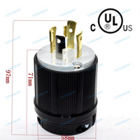 Fiche et connecteur à verrouillage par torsion pour L14-30C et L14-30P NEMA, adaptateur de prise à verrouillage pour générateur 30 Amp 125/250V