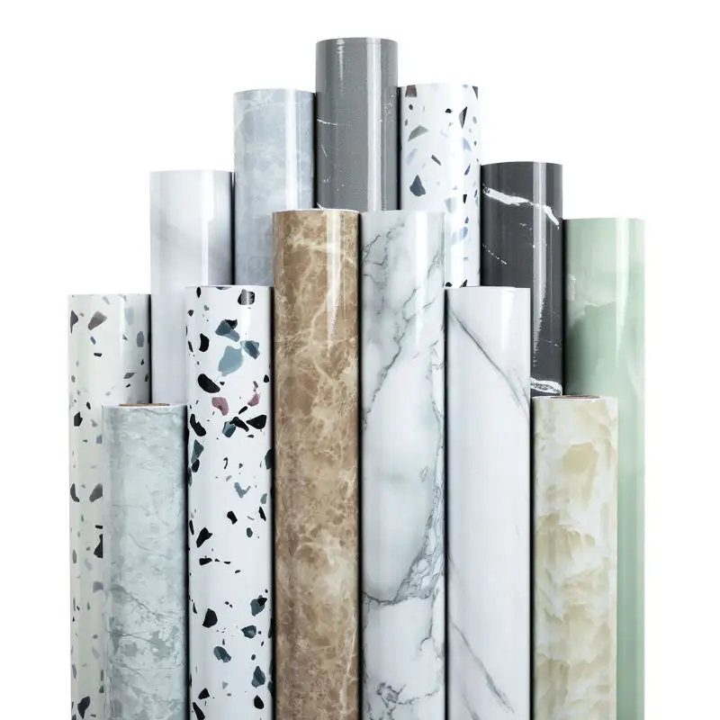 Guter Preis Moderne abnehmbare Küche Wasserdichte selbst klebende Aluminium folie Tapete für Küchen wände