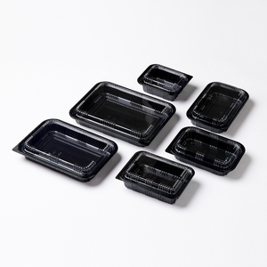 High quality japanese sushi disposable food container food tray sushi packaging box with covers