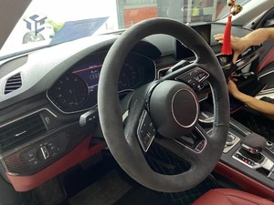 Fundas de Asiento de Coche de Cuero de Lujo, Estilo Deportivo Clásico, Hechas a Medida, Juego Completo para <span class=keywords><strong>Audi</strong></span> A4 2009-2016 - Product Image 5