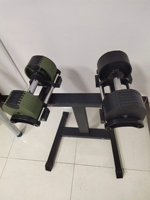Support de rangement robuste pour haltères, 4 niveaux réglables, antidérapant, pour la maison, la salle de sport et le fitness