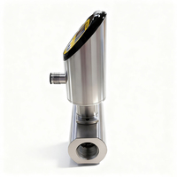 Débitmètre numérique OLED en acier inoxydable DN10 pour liquides, turbine, eau RO, capteur OEM, précision +/-0,5%, débit 0,2-1,2 m/h