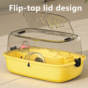 Grande <span class=keywords><strong>cage</strong></span> à hamster en acrylique pour hamsters, <span class=keywords><strong>maison</strong></span> pour animaux de compagnie transparente et durable, habitat pour petits animaux pour hamsters et gerbilles - Product Image 5