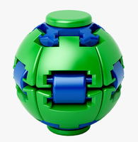 HelixCore Divertido Spinner de Dedo Giratorio con Rayas, Bola Antiestrés Sensorial de Plástico Portátil para Fiestas