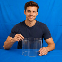 Tube en verre de quartz transparent de haute pureté pour semi-conducteurs, chambre soudée, protection hermétique, anti-crépitation, anti-pollution, poli