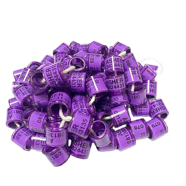 200 Anelli Per Zampe Uccelli - 8mm, 10 Colori, Per Piccioni, Polli E Volatili