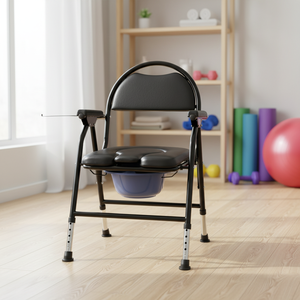 <span class=keywords><strong>Silla</strong></span> de Inodoro Plegable, Ajustable y Reforzada, Móvil, <span class=keywords><strong>para</strong></span> Ancianos y Mujeres Embarazadas, con Masaje Terapéutico Clase II - Product Image 1