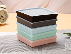 Nouveautés : Moule à glaçons en silicone transparent à 25 compartiments, petit format, personnalisé, avec couvercle - Product Image 2
