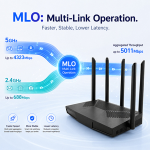 <span class=keywords><strong>Router</strong></span> WIFI 7 de Alta Velocidad BE5000 OpenWrt 5G 2.4G de Doble Banda con Funciones VPN y Mesh de Triple Banda (Similar a <span class=keywords><strong>TP</strong></span>-<span class=keywords><strong>Link</strong></span>) - Product Image 6