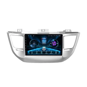 Kit multimídia automotivo android, dvd player, para hyundai ix35, tucson, 2015-2018, rádio, estéreo, navegação gps, com mirror link, wi-fi